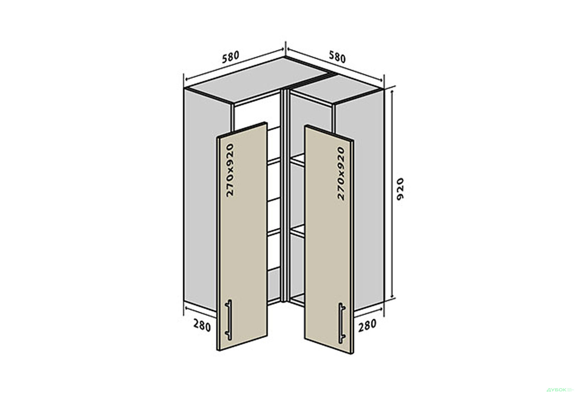 В58 Тумба угловая 58 Лори / Lori Вип-Мастер - Изображение 1 Изображение 1 - В58 Тумба угловая 58 Лори / Lori Вип-Мастер