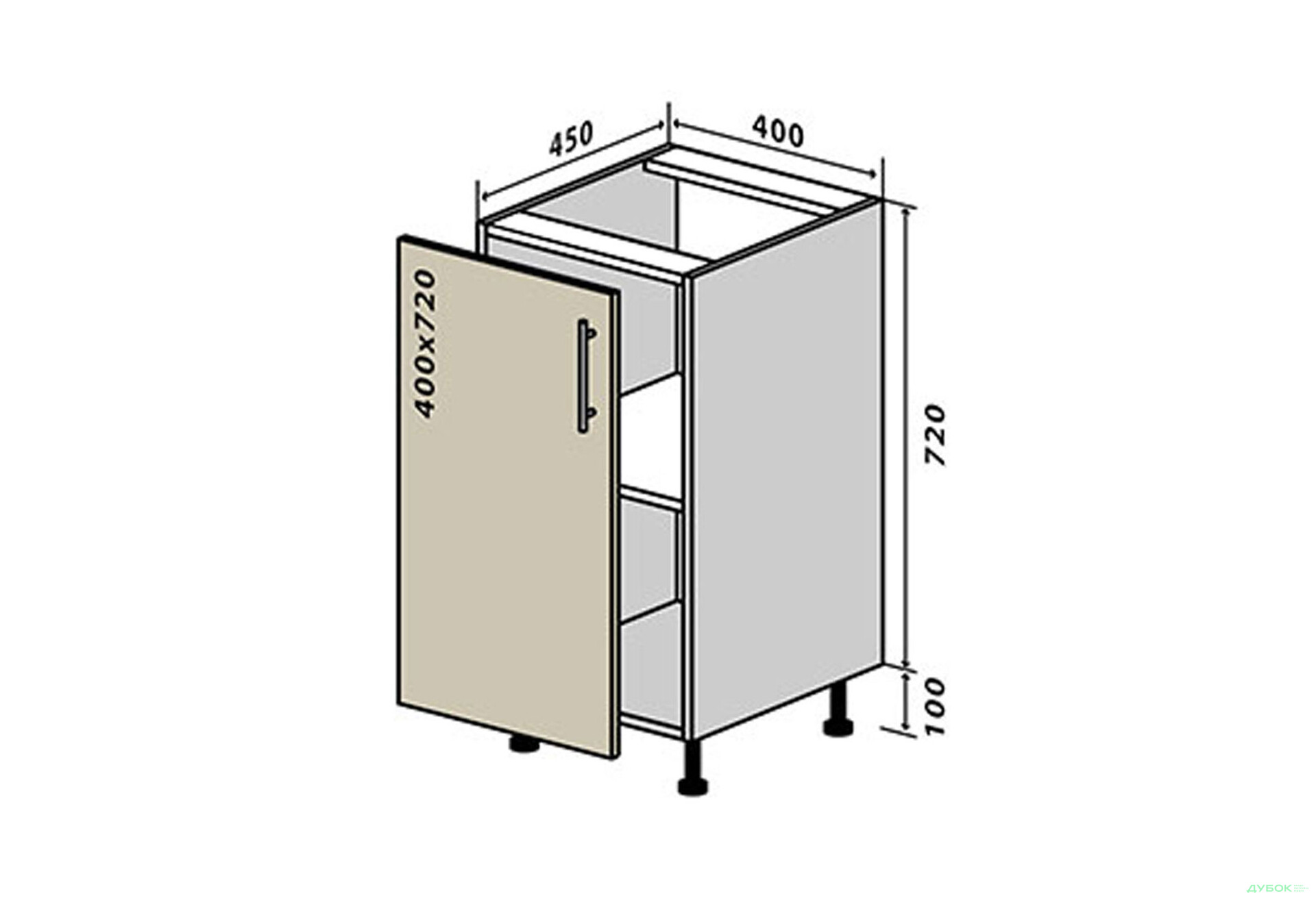 Н3 Тумба 1Д 40 Лорі / Lori VIP-master - Зображення 1 Зображення 1 - Н3 Тумба 1Д 40 Лорі / Lori VIP-master