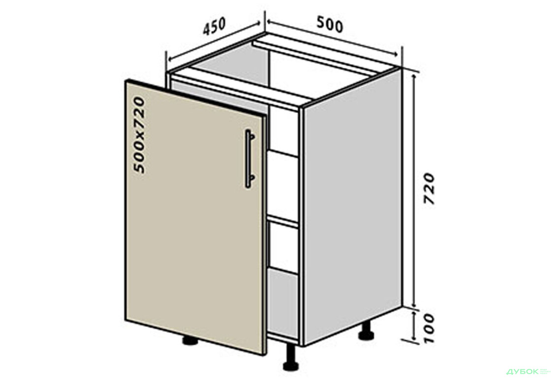 Н5 Тумба 1Д 50 Лорі / Lori VIP-master - Зображення 1 Зображення 1 - Н5 Тумба 1Д 50 Лорі / Lori VIP-master