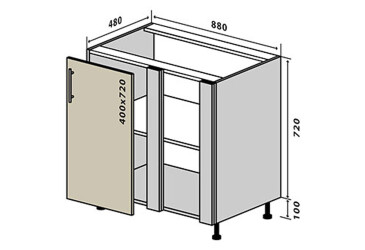 Н16 Заглушка 1Д 88 Лори / Lori Вип-Мастер