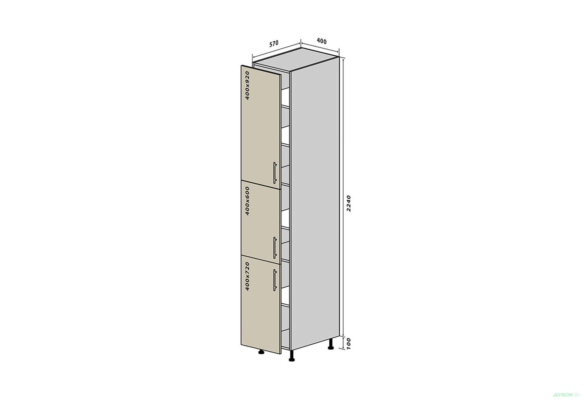 Н42 Пенал 40х234 Лорі / Lori VIP-master - Зображення 1 Зображення 1 - Н42 Пенал 40х234 Лорі / Lori VIP-master