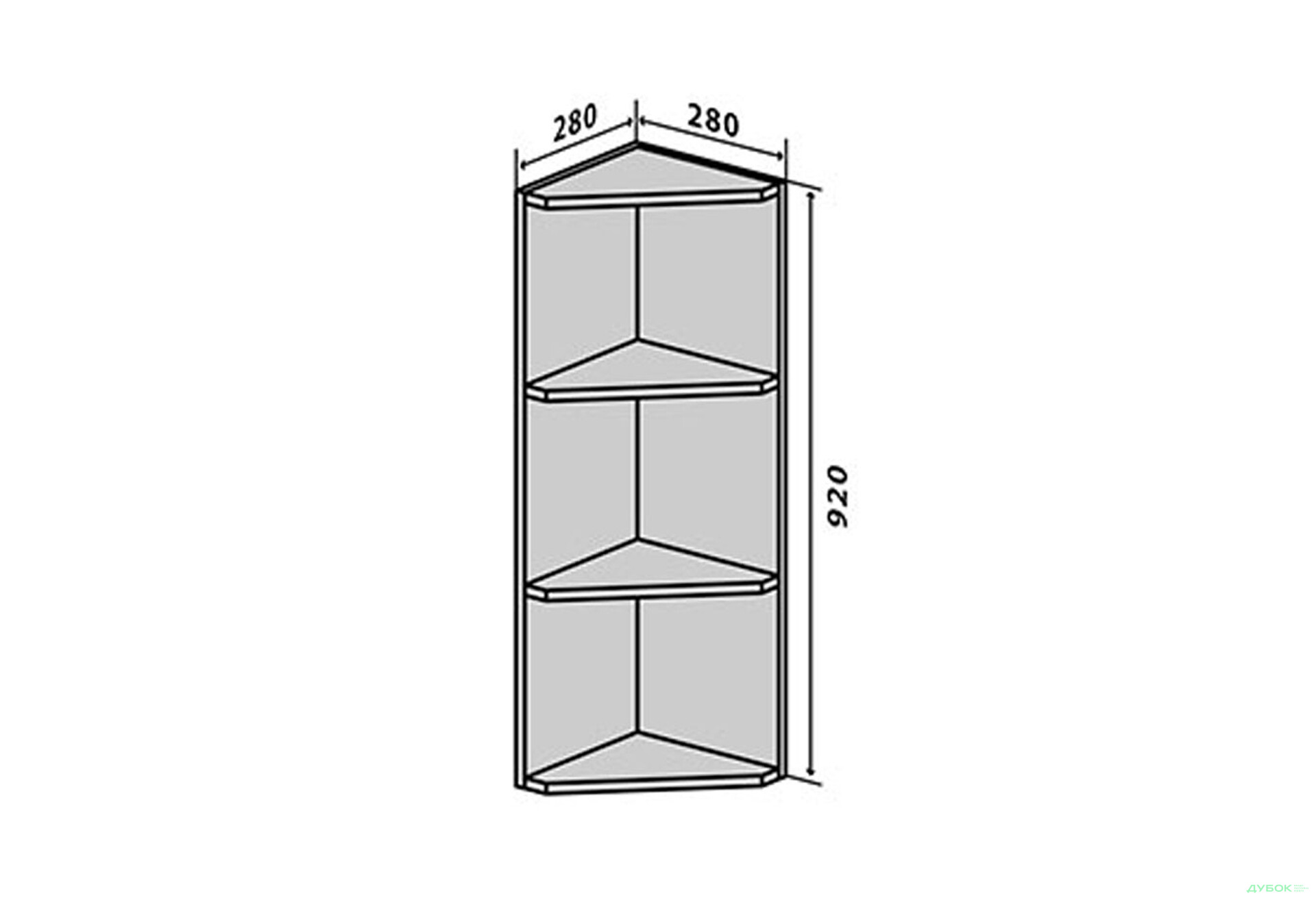 В55 Полиці кутові 92 Прайм / Prime VIP-master - Зображення 1 Зображення 1 - В55 Полиці кутові 92 Прайм / Prime VIP-master