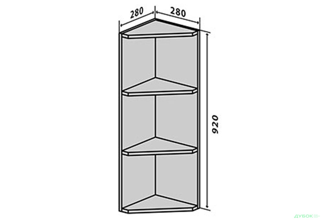 В55 Полиці кутові 92 Прайм / Prime VIP-master - Зображення 1 Зображення 1 - В55 Полиці кутові 92 Прайм / Prime VIP-master