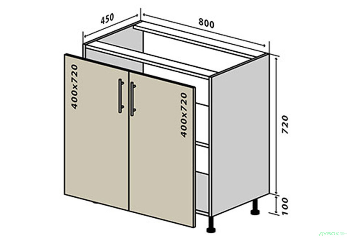Н7 Тумба 2Д 80 Прайм / Prime VIP-master - Зображення 1 Зображення 1 - Н7 Тумба 2Д 80 Прайм / Prime VIP-master