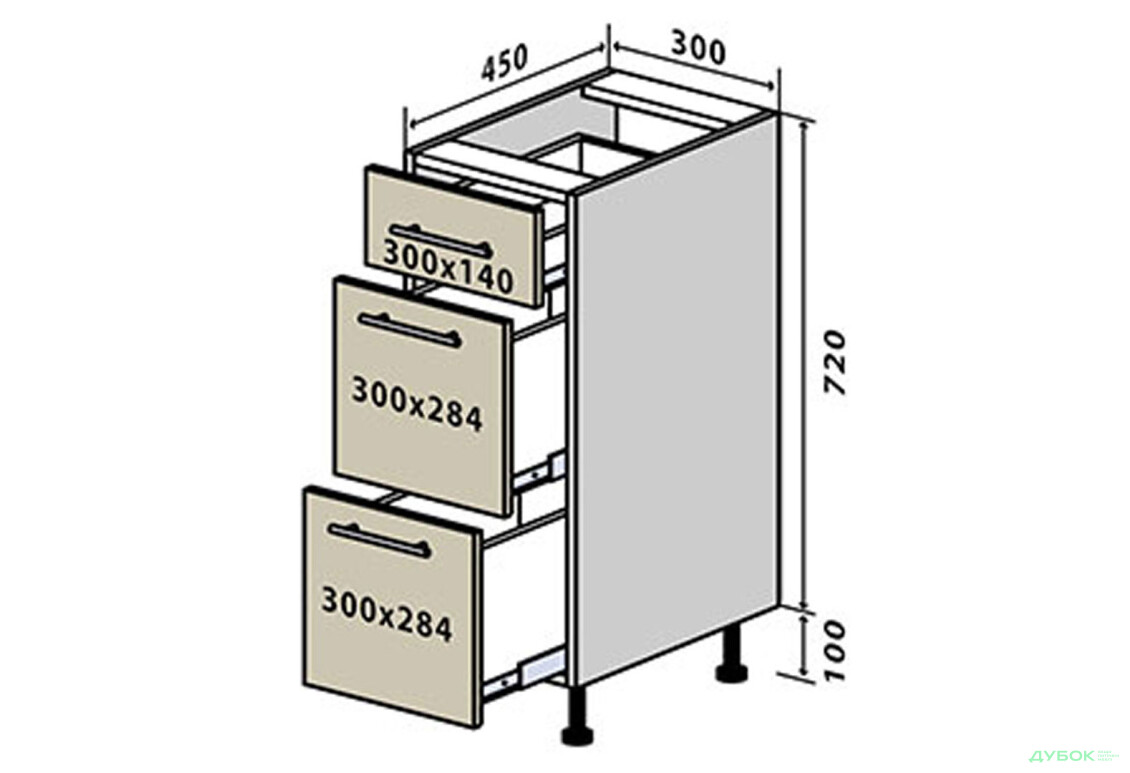 Н8 Тумба 3Ш 30 Прайм / Prime VIP-master - Зображення 1 Зображення 1 - Н8 Тумба 3Ш 30 Прайм / Prime VIP-master