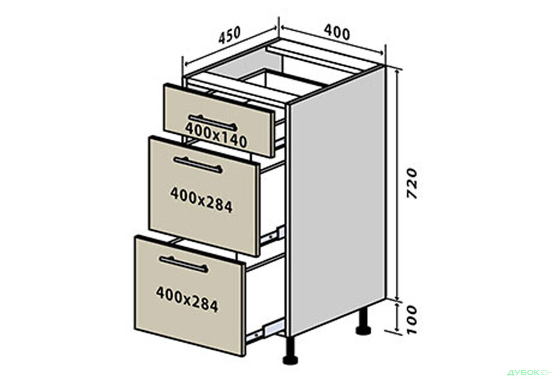 Н9 Тумба 3Ш 40 Прайм / Prime VIP-master - Зображення 1 Зображення 1 - Н9 Тумба 3Ш 40 Прайм / Prime VIP-master