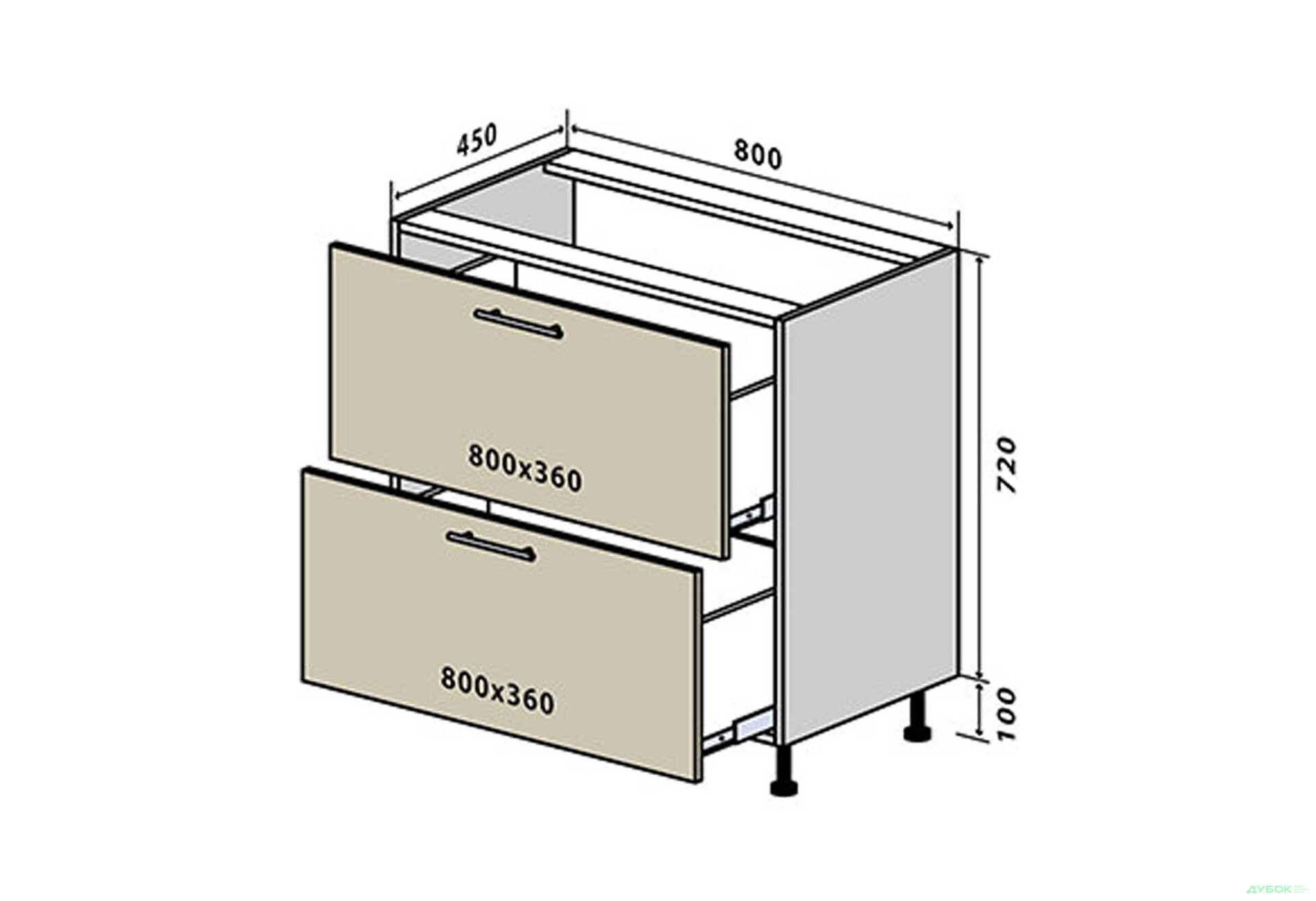 Н11 Тумба 2Ш 80 Прайм / Prime VIP-master - Зображення 1 Зображення 1 - Н11 Тумба 2Ш 80 Прайм / Prime VIP-master