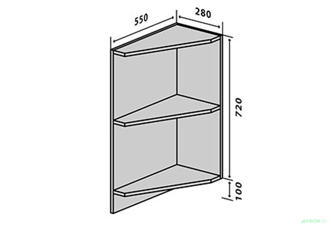 Н17 Полиці кутові Прайм / Prime VIP-master - Зображення 1 Зображення 1 - Н17 Полиці кутові Прайм / Prime VIP-master