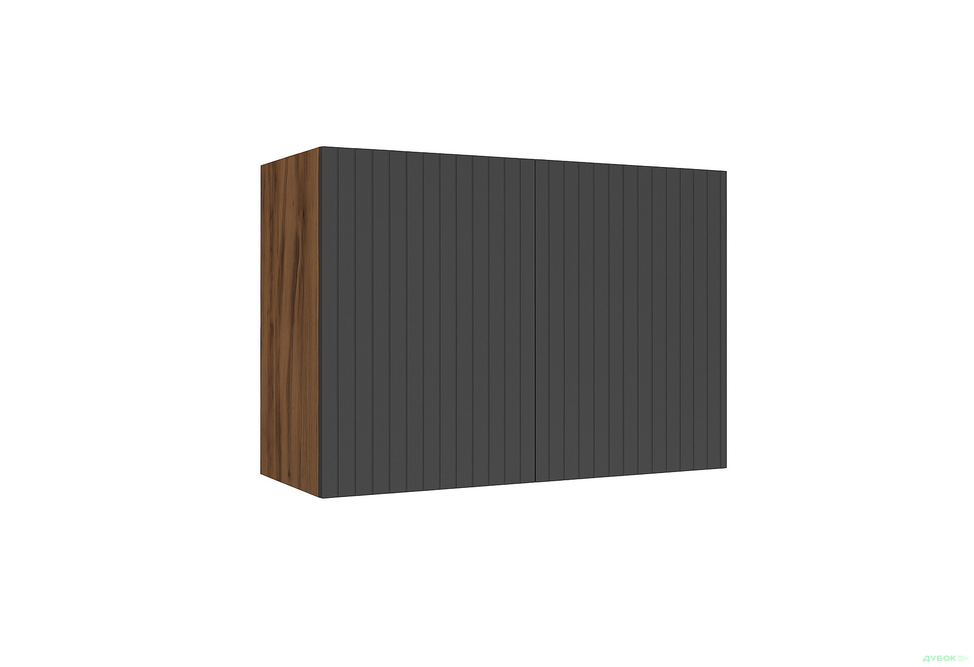 Зображення 1 - Антресоль Київський стандарт Лайн Елегант 2-дверна 100 см дуб ліворно / графіт мат