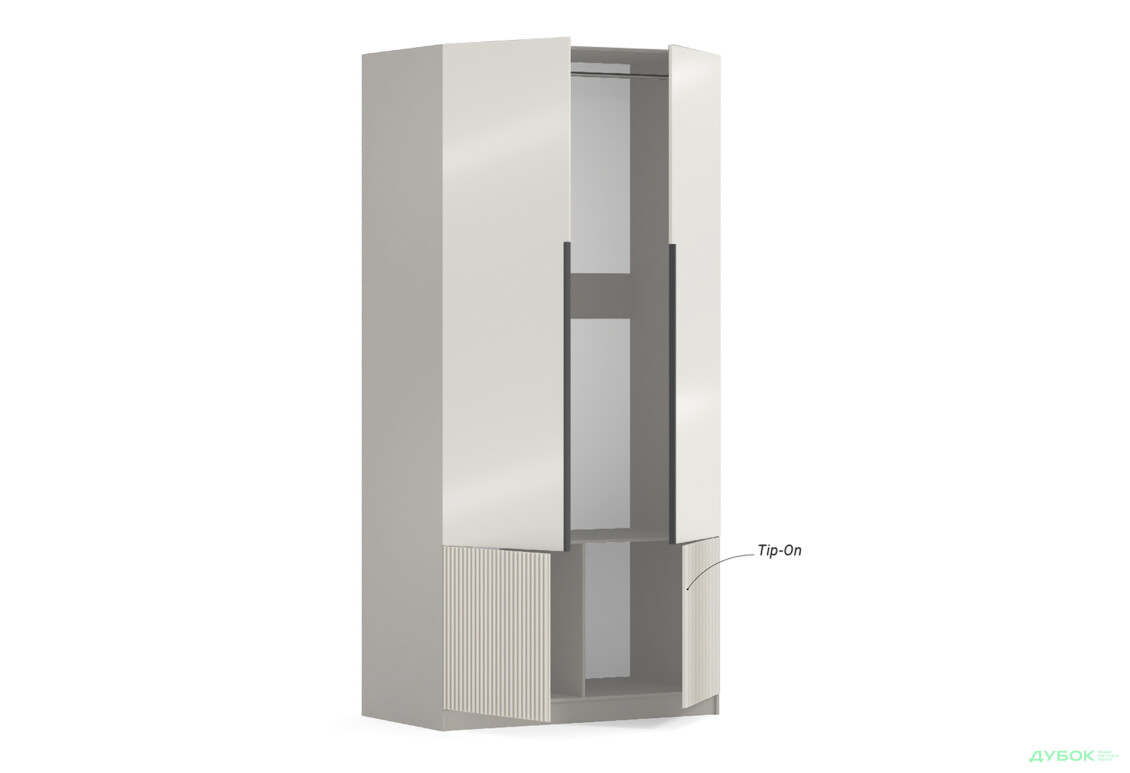 Шкаф Киевский стандарт Лайн Элегант 2-дверный 100 см нимфея альба / белый мат - Изображение 5 Изображение 5 - Шкаф Киевский стандарт Лайн Элегант 2-дверный 100 см нимфея альба / белый мат