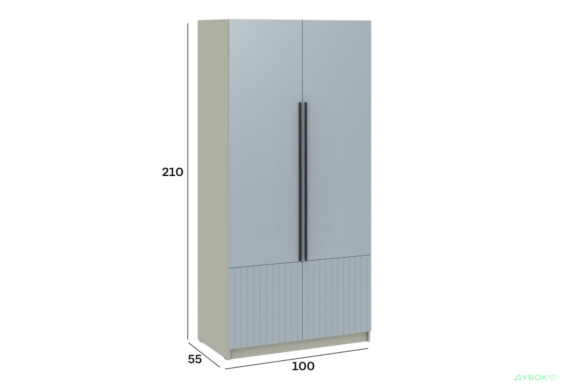 Шкаф Киевский стандарт Лайн Элегант 2-дверный 100 см серая лава / ниагара мат - Изображение 4 Изображение 4 - Шкаф Киевский стандарт Лайн Элегант 2-дверный 100 см серая лава / ниагара мат