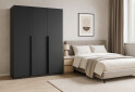 Изображение 2 - Шкаф Киевский стандарт Лайн Элегант 3-дверный 150 см антрацит / графит мат