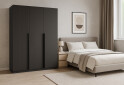 Шафа Київський стандарт Лайн Елегант 3-дверна 150 см антрацит / графіт мат - Зображення 2 Зображення 2 - Шафа Київський стандарт Лайн Елегант 3-дверна 150 см антрацит / графіт мат