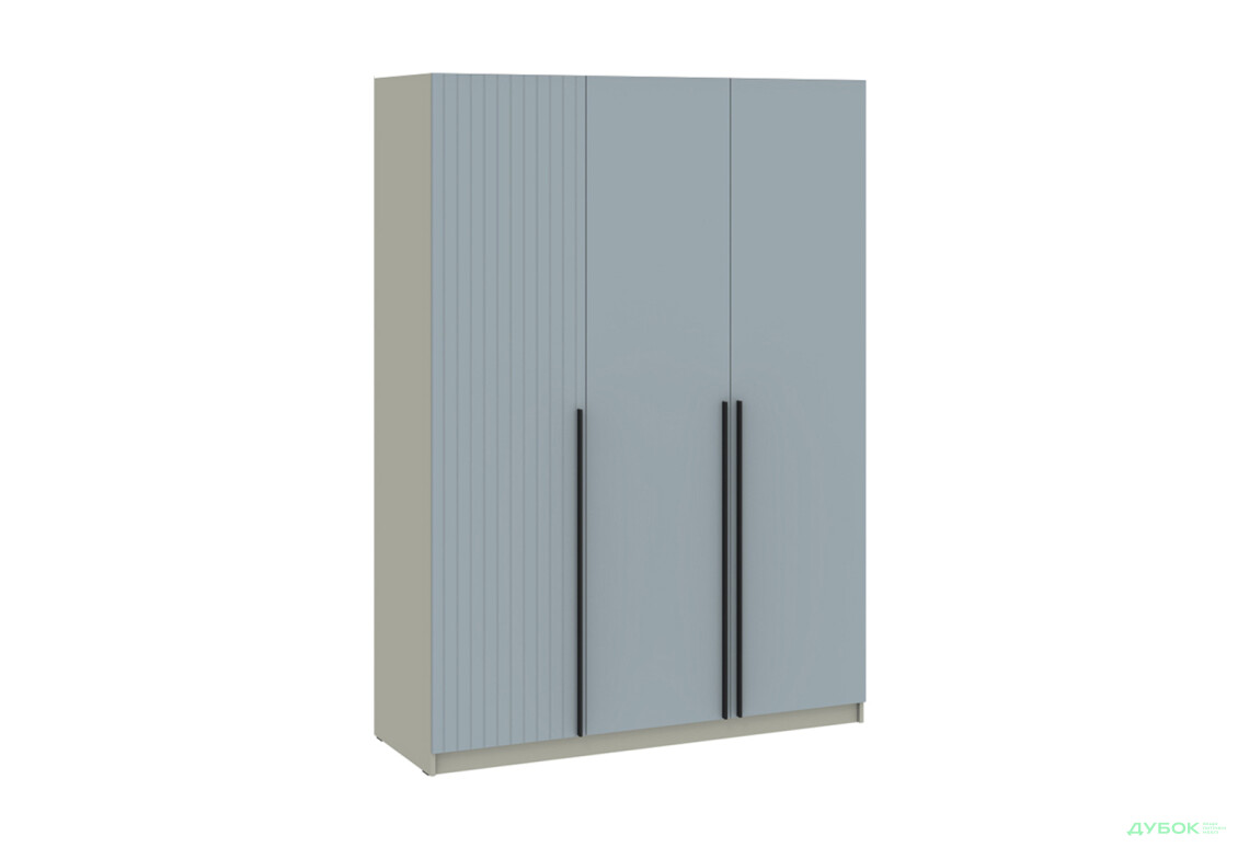 Шафа Київський стандарт Лайн Елегант 3-дверна 150 см сіра лава / ніагара мат - Зображення 1 Зображення 1 - Шафа Київський стандарт Лайн Елегант 3-дверна 150 см сіра лава / ніагара мат