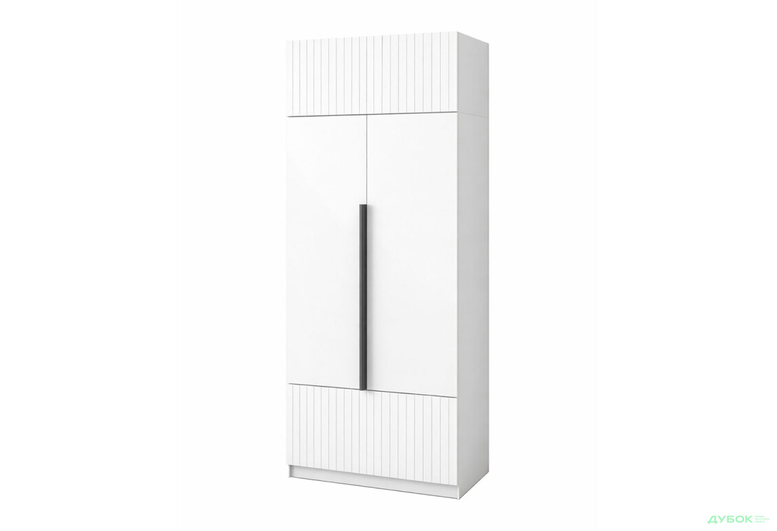 Шафа Київський стандарт Лайн Елегант 4-дверна з антресоллю 100 см німфея альба / білий мат