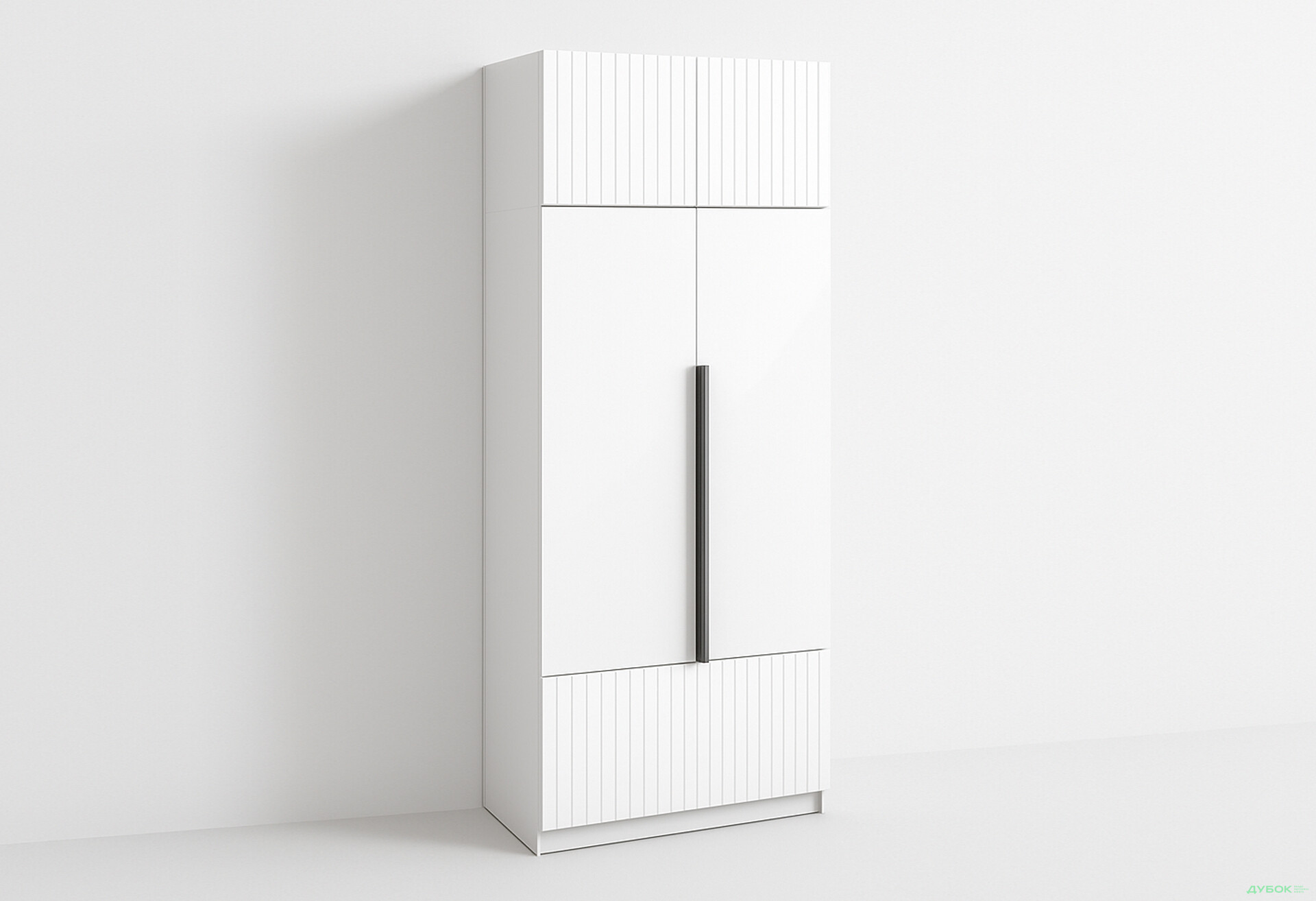 Шафа Київський стандарт Лайн Елегант 4-дверна з антресоллю 100 см німфея альба / білий мат - Зображення 1 Зображення 1 - Шафа Київський стандарт Лайн Елегант 4-дверна з антресоллю 100 см німфея альба / білий мат