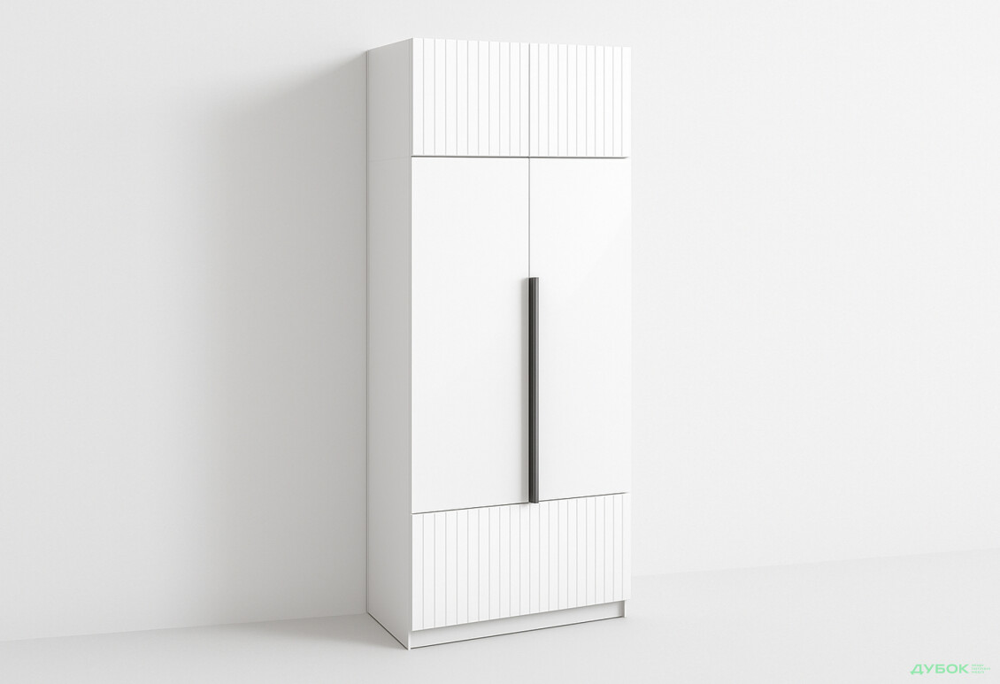 Шафа Київський стандарт Лайн Елегант 4-дверна з антресоллю 100 см німфея альба / білий мат - Зображення 1 Зображення 1 - Шафа Київський стандарт Лайн Елегант 4-дверна з антресоллю 100 см німфея альба / білий мат