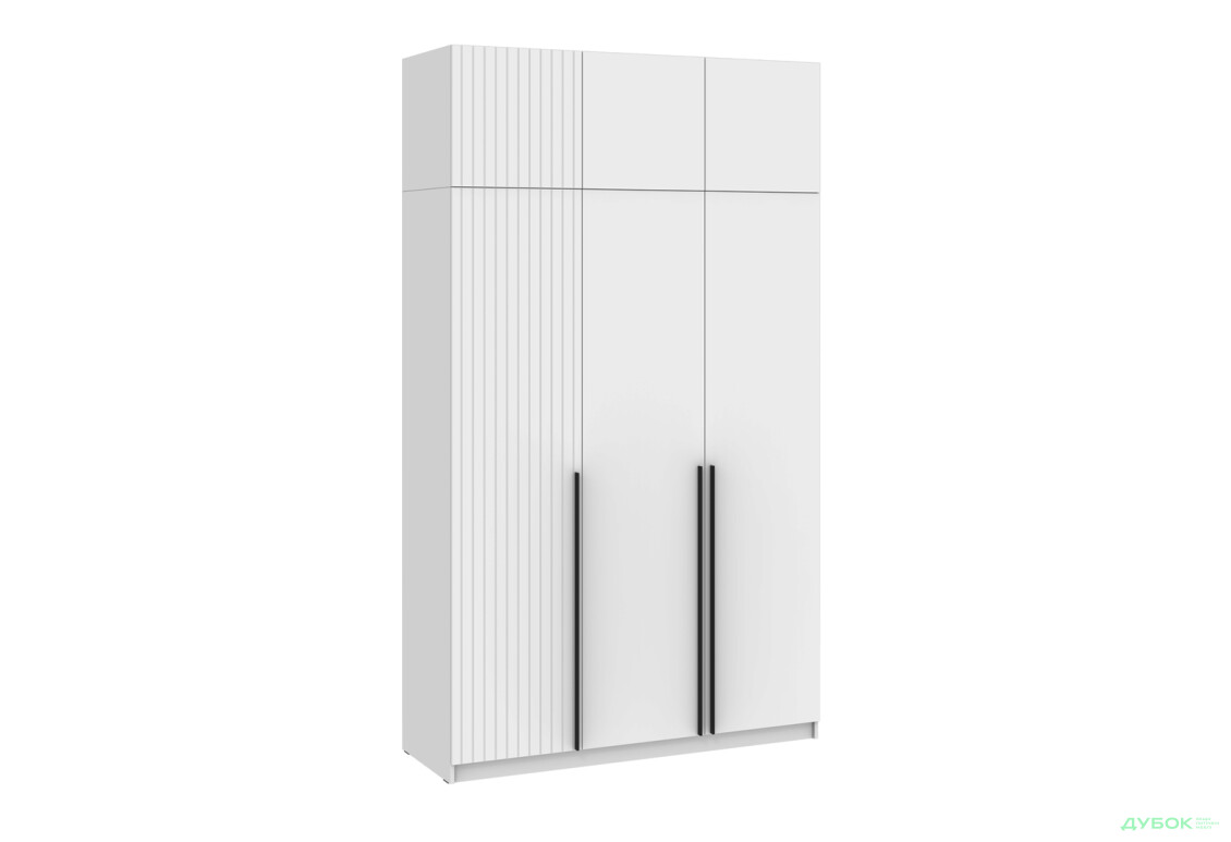 Шкаф Киевский стандарт Лайн Элегант 6-дверный с антресолью 150 см нимфея альба / белый мат - Изображение 1 Изображение 1 - Шкаф Киевский стандарт Лайн Элегант 6-дверный с антресолью 150 см нимфея альба / белый мат