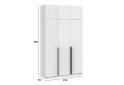 Шкаф Киевский стандарт Лайн Элегант 6-дверный с антресолью 150 см нимфея альба / белый мат - Изображение 4 Изображение 4 - Шкаф Киевский стандарт Лайн Элегант 6-дверный с антресолью 150 см нимфея альба / белый мат