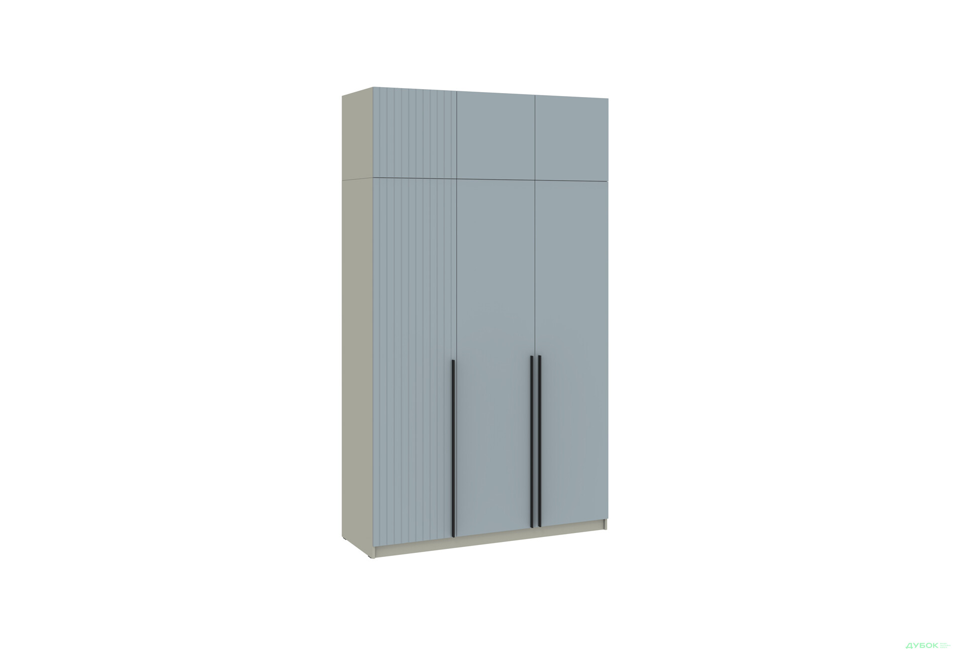 Шафа Київський стандарт Лайн Елегант 6-дверна з антресоллю 150 см сіра лава / ніагара мат - Зображення 1 Зображення 1 - Шафа Київський стандарт Лайн Елегант 6-дверна з антресоллю 150 см сіра лава / ніагара мат