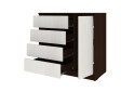 Комод Киевский стандарт №11 правый с дверкой и 4 ящиками 90 см венге / белый структурный new - Изображение 3 Изображение 3 - Комод Киевский стандарт №11 правый с дверкой и 4 ящиками 90 см венге / белый структурный new
