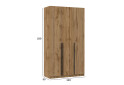 Шкаф Киевский стандарт Элегант Д 3-дверный 120 см дуб аппалачи - Изображение 4 Изображение 4 - Шкаф Киевский стандарт Элегант Д 3-дверный 120 см дуб аппалачи