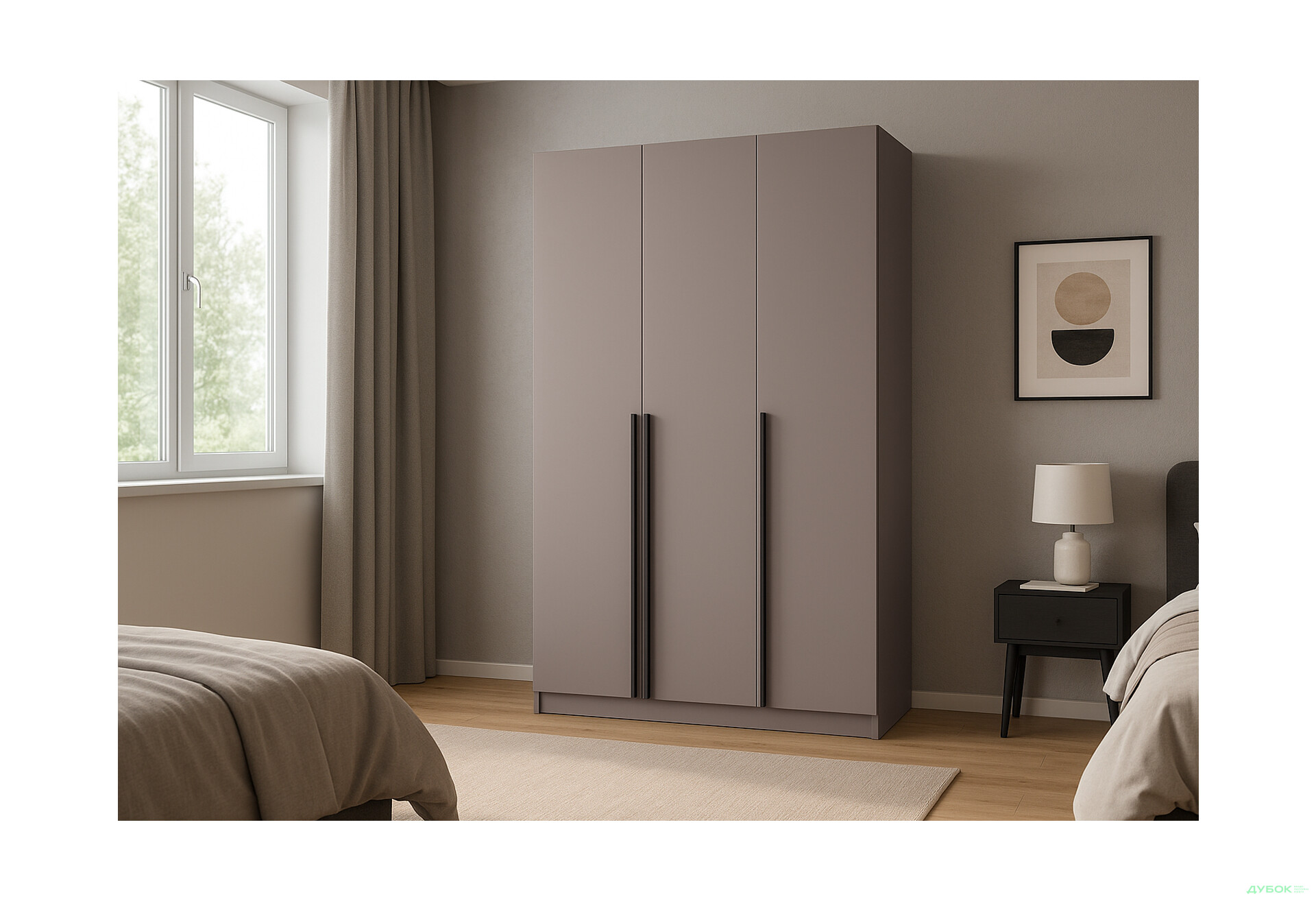 Шафа Київський стандарт Елегант Д 3-дверна 120 см тоффі - Зображення 2 Зображення 2 - Шафа Київський стандарт Елегант Д 3-дверна 120 см тоффі