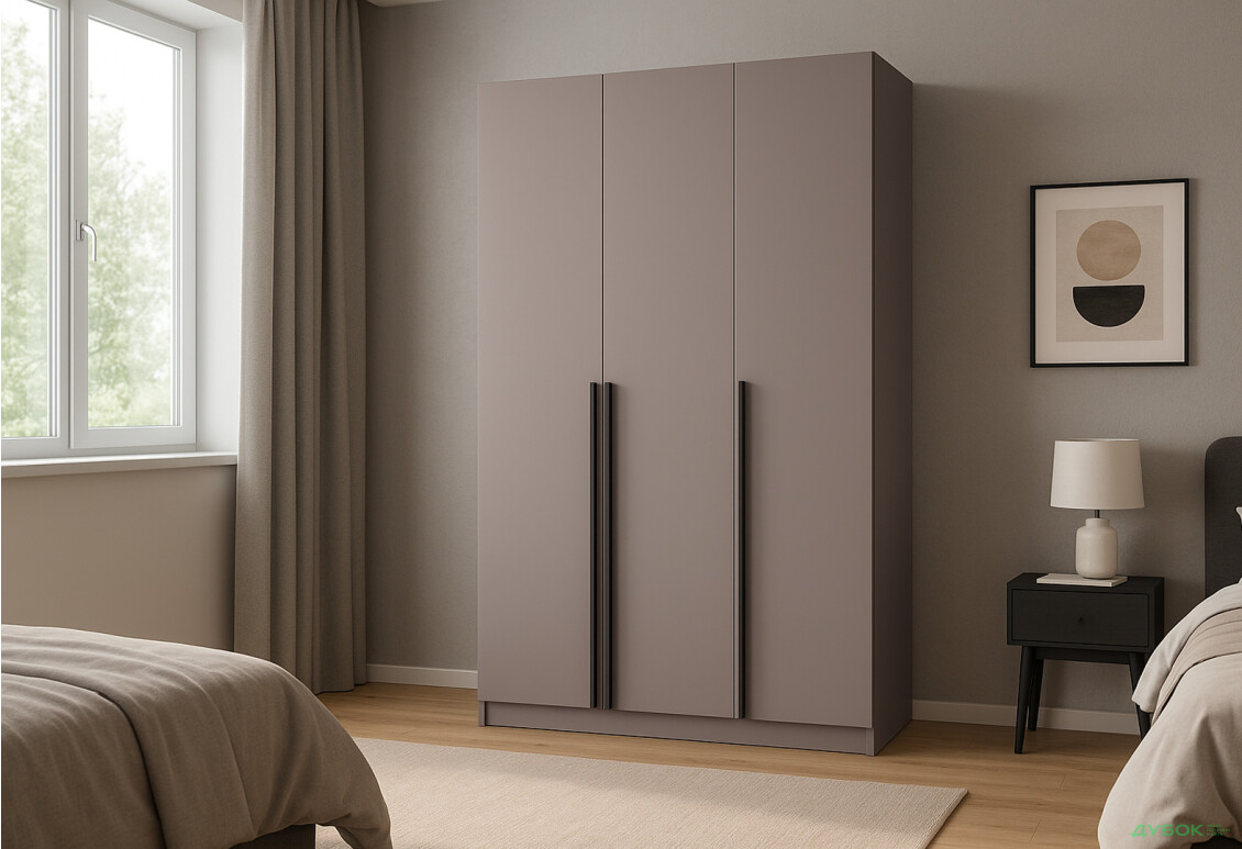 Шафа Київський стандарт Елегант Д 3-дверна 120 см тоффі - Зображення 2 Зображення 2 - Шафа Київський стандарт Елегант Д 3-дверна 120 см тоффі