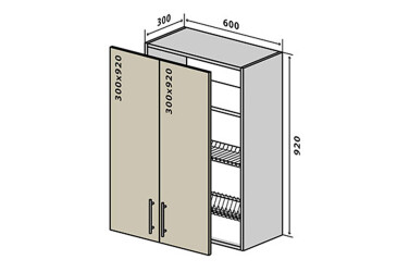 В47 Тумба 2Д 60 Сушка Лорі Люкс / Lori Luxe VIP-master