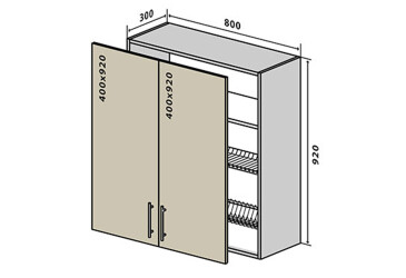 В49 Тумба 2Д 80 Сушка