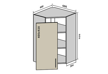 В54 Тумба 1Д 60 Лорі Люкс / Lori Luxe VIP-master