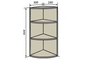В56R Полиці кутові 92