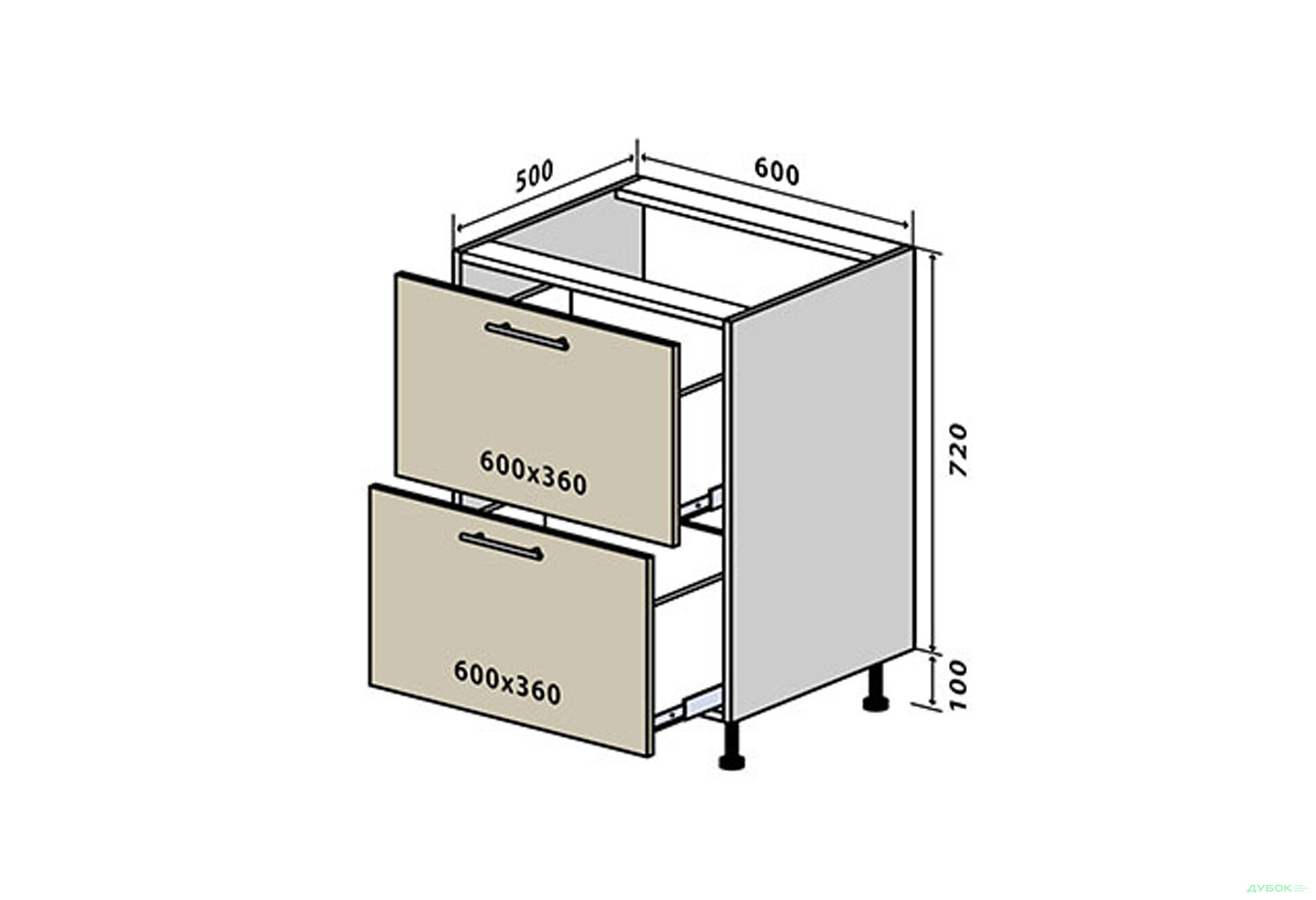 Н10 Тумба 2Ш 60 Лори Люкс / Lori Luxe Вип-Мастер - Изображение 1 Изображение 1 - Н10 Тумба 2Ш 60 Лори Люкс / Lori Luxe Вип-Мастер