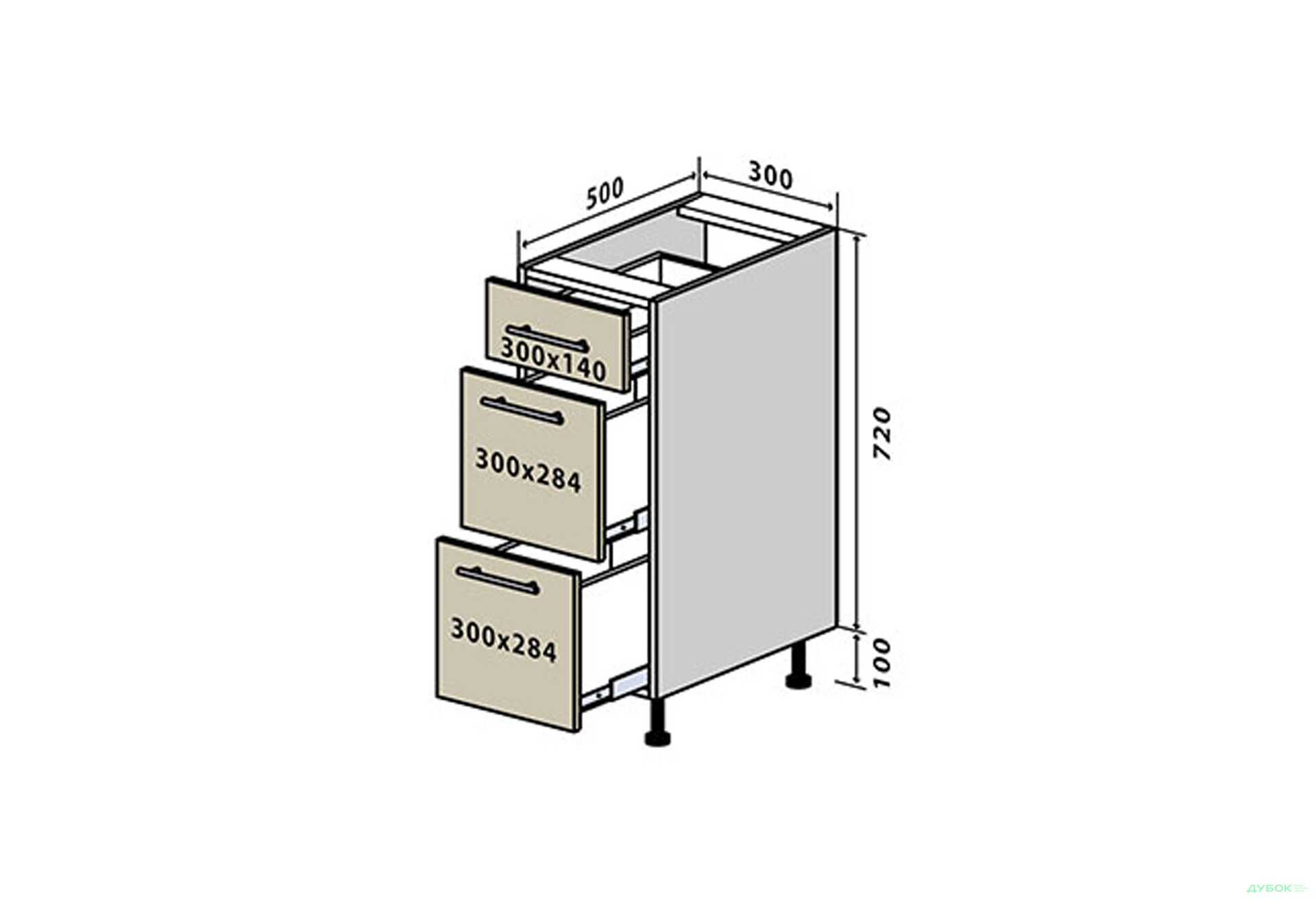 Н8 Тумба 3Ш 30 Лорі Люкс / Lori Luxe VIP-master - Зображення 1 Зображення 1 - Н8 Тумба 3Ш 30 Лорі Люкс / Lori Luxe VIP-master