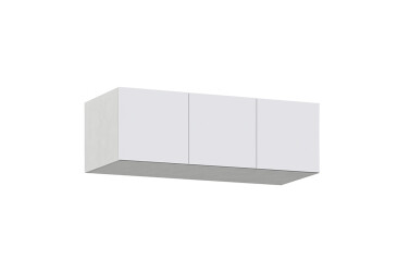 Антресоль 3Д Елегант Д 120x55x40 см бетон стайл / німфея альба