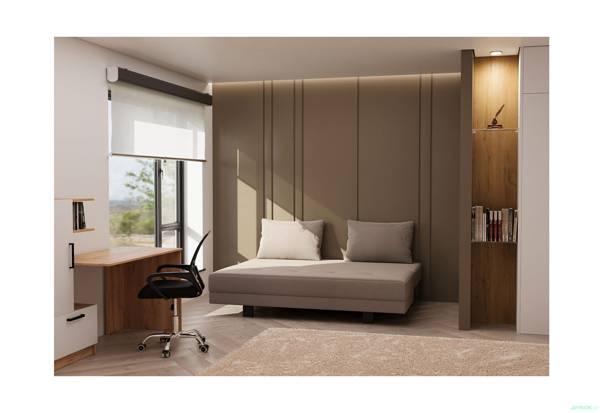 Диван VND Отто 144х192 см, Дивотекс Делано 723 (беж) - Изображение 3 Изображение 3 - Диван VND Отто 144х192 см, Дивотекс Делано 723 (беж)