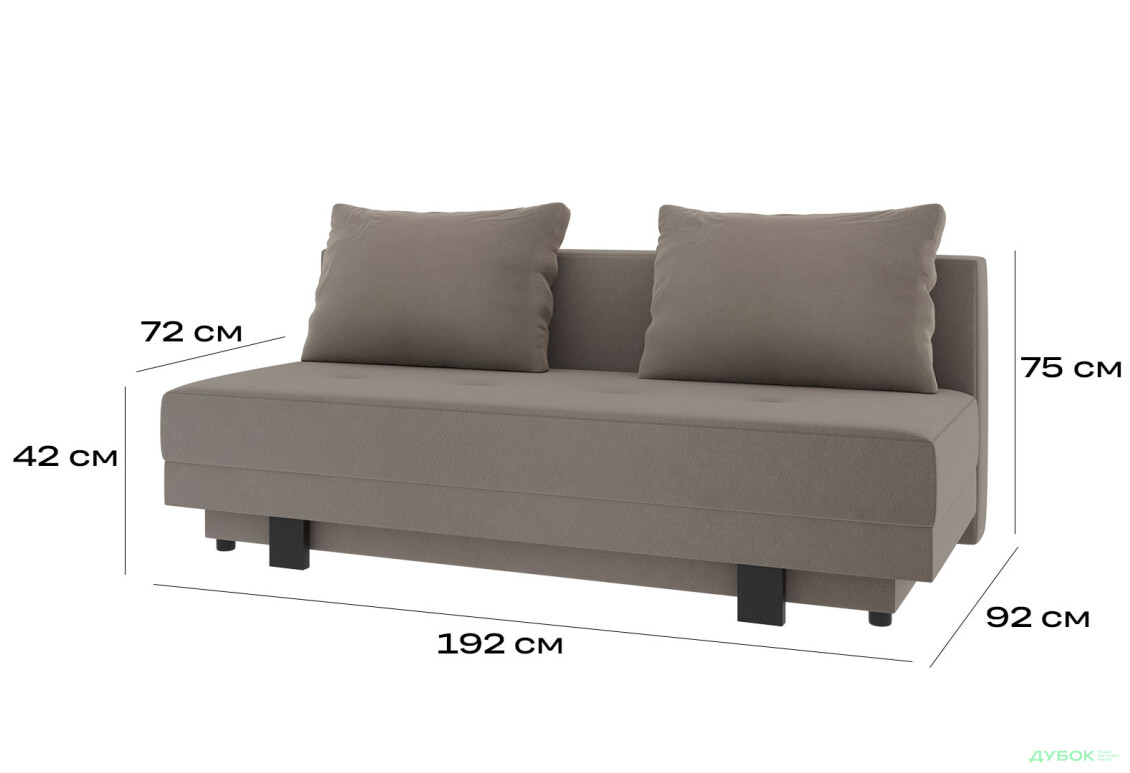 Диван VND Отто 144х192 см, Дивотекс Делано 723 (беж) - Изображение 7 Изображение 7 - Диван VND Отто 144х192 см, Дивотекс Делано 723 (беж)