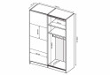 Зображення 6 - Шафа-купе MiroMark Бартон 1.5х2.4м з дзеркалом, супер мат білий 