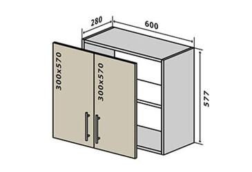В53 Тумба 2Д 60 Вудлайн / WoodLine VIP-master