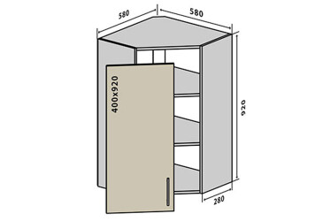 В54 Тумба 1Д 58 Вудлайн / WoodLine VIP-master