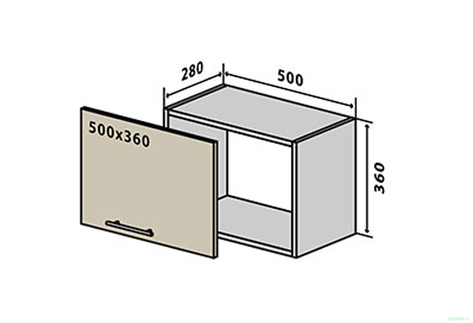 В27 Тумба 1Д 50 Вудлайн / WoodLine VIP-master - Зображення 1 Зображення 1 - В27 Тумба 1Д 50 Вудлайн / WoodLine VIP-master