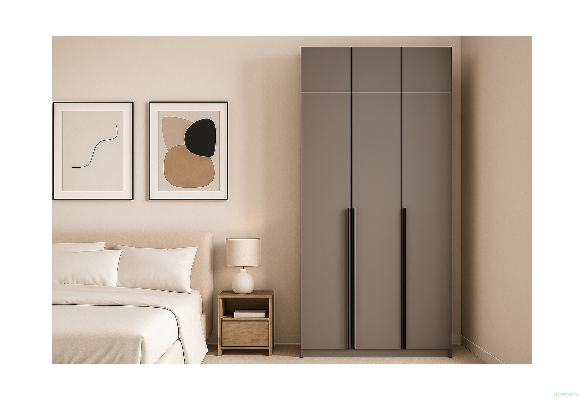 Шкаф Киевский стандарт Элегант Д 6-дверный с антресолью 120 см тоффи - Изображение 2 Изображение 2 - Шкаф Киевский стандарт Элегант Д 6-дверный с антресолью 120 см тоффи