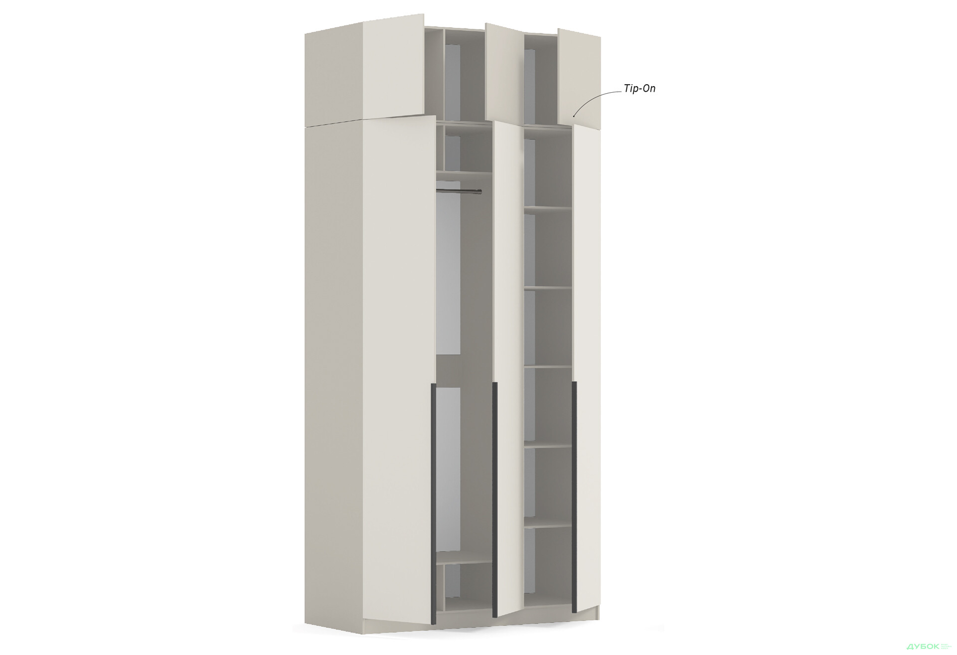 Шкаф Киевский стандарт Элегант Д 6-дверный с антресолью 120 см тоффи - Изображение 5 Изображение 5 - Шкаф Киевский стандарт Элегант Д 6-дверный с антресолью 120 см тоффи