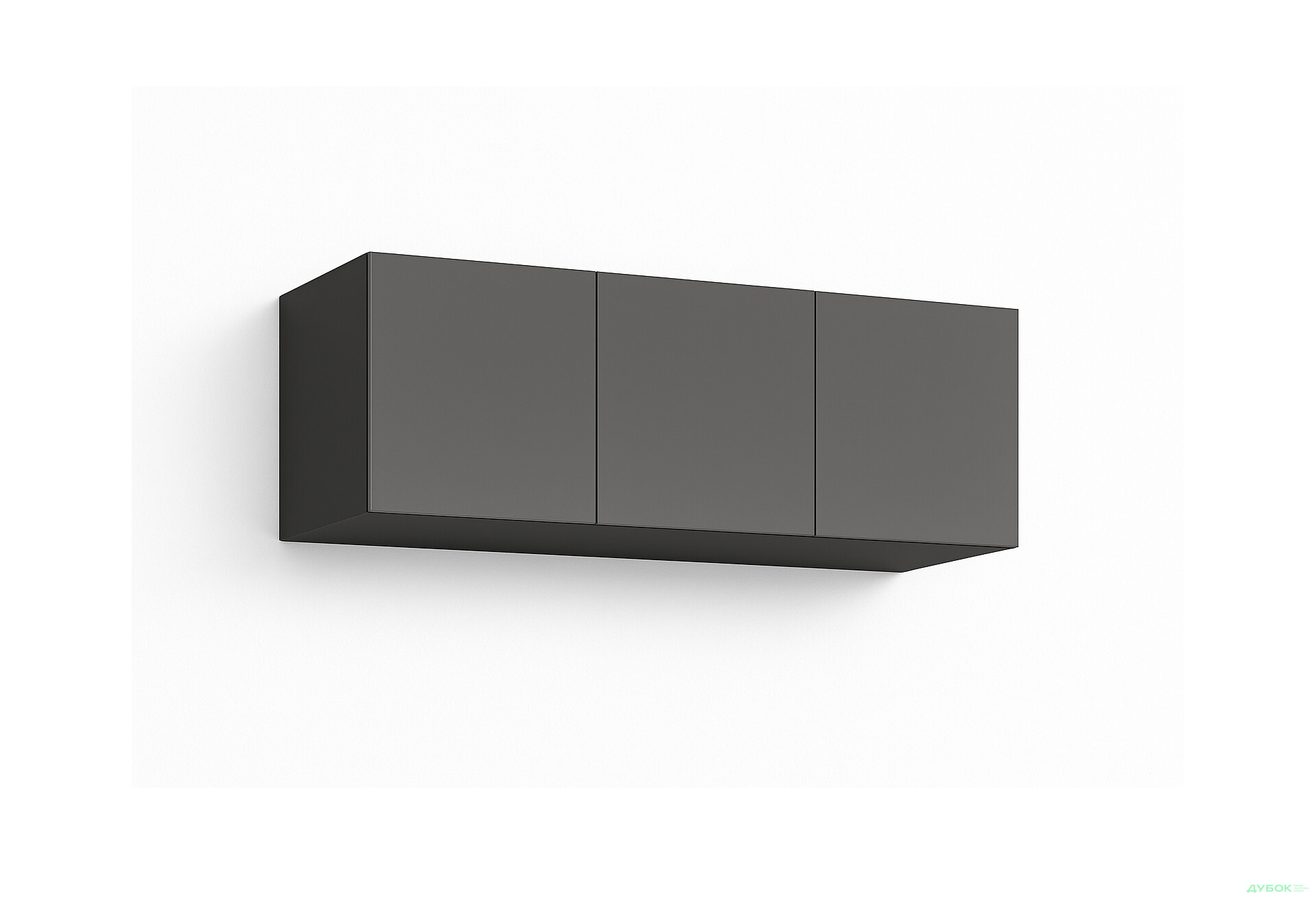 Антресоль Київський стандарт Елегант М 3-дверна 120 см антрацит / графіт глянець - Зображення 1 Зображення 1 - Антресоль Київський стандарт Елегант М 3-дверна 120 см антрацит / графіт глянець