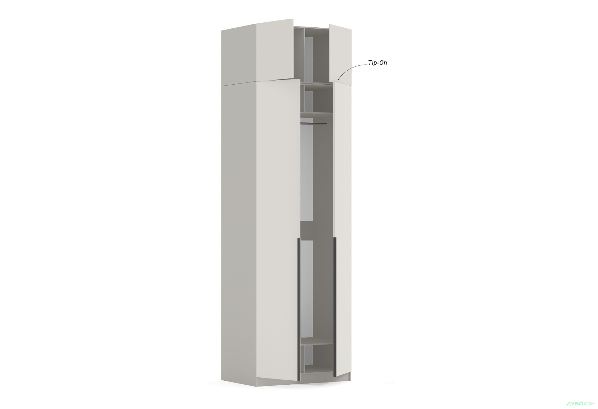 Шкаф Киевский стандарт Элегант М 4-дверный с антресолью 80 см нимфея альба / белый глянец - Изображение 5 Изображение 5 - Шкаф Киевский стандарт Элегант М 4-дверный с антресолью 80 см нимфея альба / белый глянец