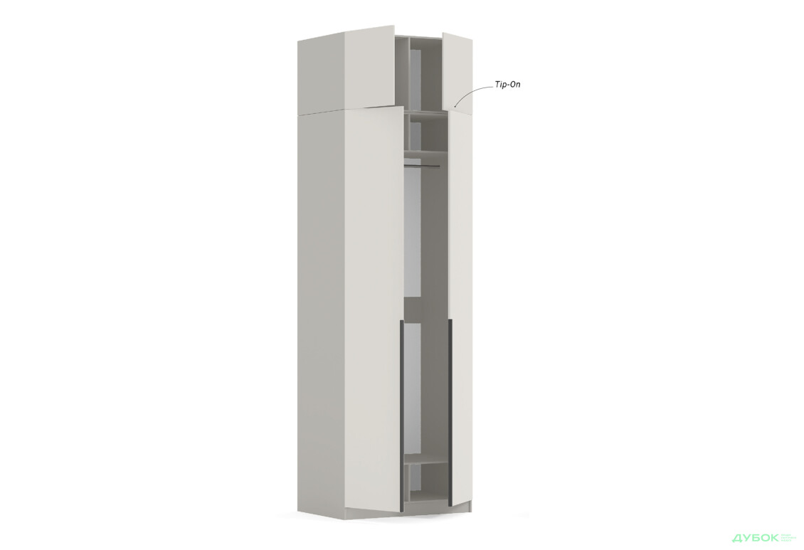 Шкаф Киевский стандарт Элегант М 4-дверный с антресолью 80 см нимфея альба / белый глянец - Изображение 5 Изображение 5 - Шкаф Киевский стандарт Элегант М 4-дверный с антресолью 80 см нимфея альба / белый глянец