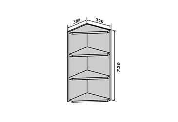 В15 Полиці кутові 72 Вудлайн Люкс / WoodLine Luxe VIP-master