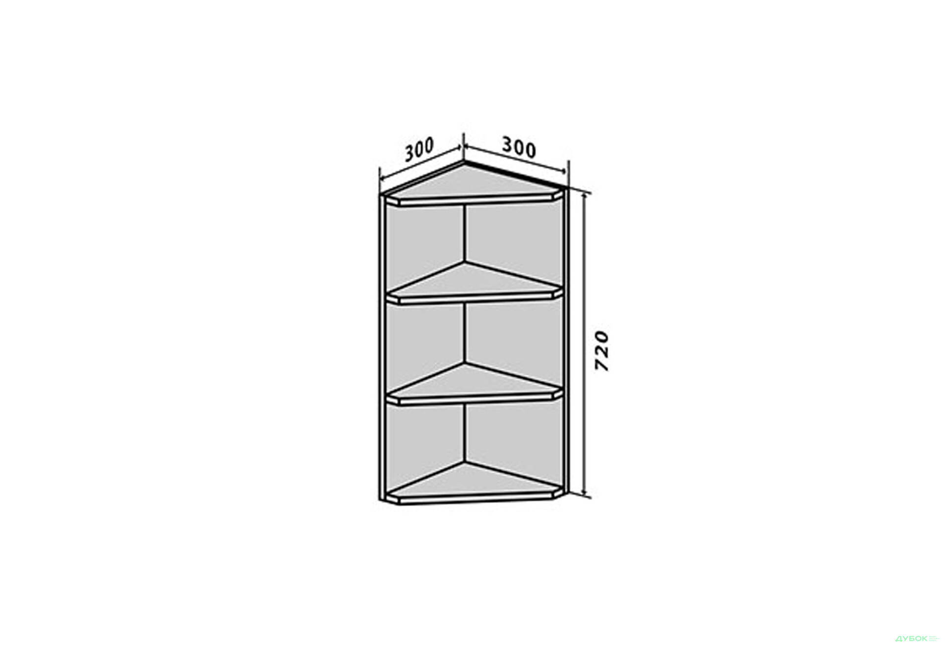 В15 Полиці кутові 72 Вудлайн Люкс / WoodLine Luxe VIP-master - Зображення 1 Зображення 1 - В15 Полиці кутові 72 Вудлайн Люкс / WoodLine Luxe VIP-master