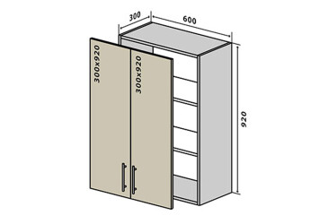 В46 Тумба 2Д 60 Вудлайн Люкс / WoodLine Luxe VIP-master