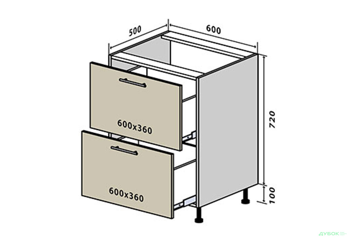Н10 Тумба 2Ш 60 Вудлайн Люкс / WoodLine Luxe VIP-master - Зображення 1 Зображення 1 - Н10 Тумба 2Ш 60 Вудлайн Люкс / WoodLine Luxe VIP-master